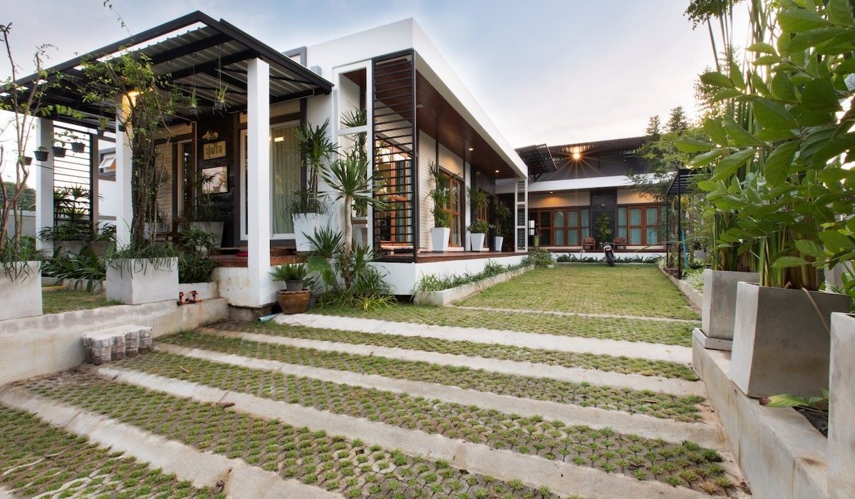 L Shaped Modern Loft House-1